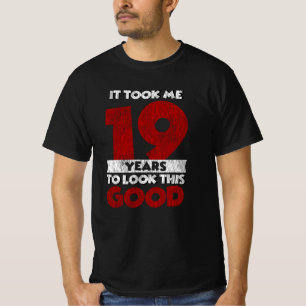 Vintage 19 Years Old Funny 19th Birthday Gift T-Shirt