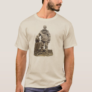 Vintage 19th Century Diver with Diving Helmet T-Shirt