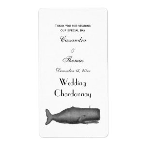 Vintage 19th Century Whale Drawing N