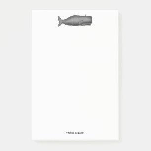 Vintage 19th Century Whale Drawing N Post-it Notes