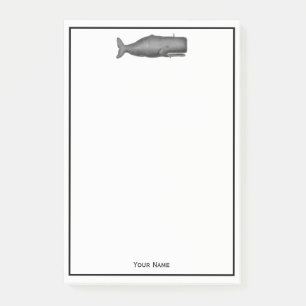 Vintage 19th Century Whale Drawing N Post-it Notes