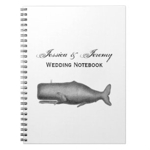 Vintage 19th Century Whale Drawing Notebook