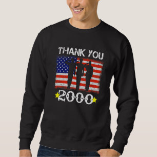 Vintage 2000 22 Years Old Flag American 22th Birt Sweatshirt