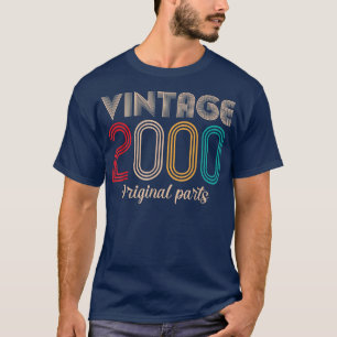 Vintage 2000 22nd Birthday Gifts Retro Vintage 22 T-Shirt