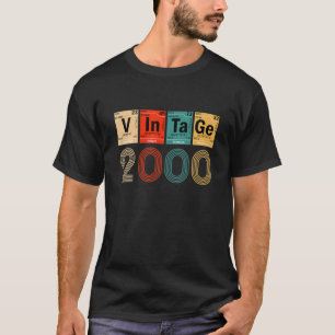 Vintage 2000 Periodic Table Of Elements 22 Years O T-Shirt
