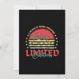 Vintage 2002 Limited Edition  21 year old 21st   Save The Date