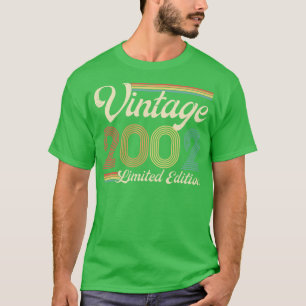 Vintage 2002 Limited Edition 21 Years Old Birthday T-Shirt