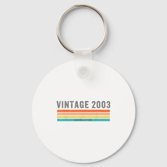 Vintage 2003 Limited Edition - 22nd Birthday Gift  Keychain (Front)