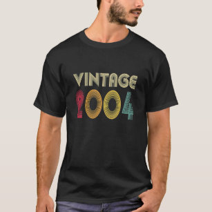 Vintage 2004 19th Birthday Gift Men Women Retro 19 T-Shirt