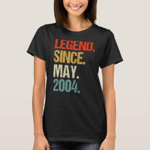 vintage 2004 19th birthday retro 19 years old T-Shirt