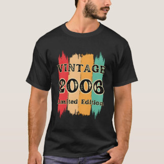 Vintage 2006 For Men Gift Anniversary 17Th Birthda T-Shirt