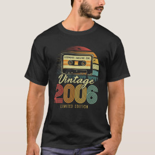 Vintage 2006 Retro Cassette 2006 16Th Birthday 16 T-Shirt