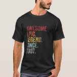 Vintage 2007 18th Birthday Awesome Epic Legend Sin T-Shirt<br><div class="desc">Vintage 2007 18th Birthday Awesome Epic Legend Since 2007</div>