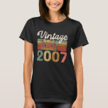Vintage 2007 Best Of 18th Birthday 18 Boy Girl Eig T-Shirt<br><div class="desc">Vintage 2007 Best Of 18th Birthday 18 Boy Girl Eighteen Son</div>