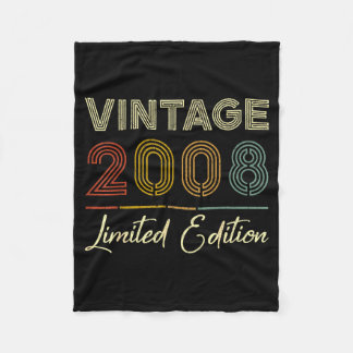 Vintage 2008 Limited Edition 18-year-old 18th Birt Fleece Blanket