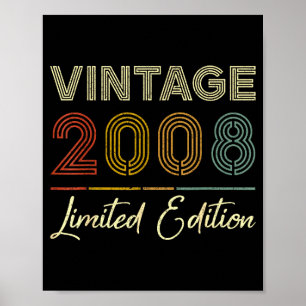 Vintage 2008 Limited Edition 18-year-old 18th Birt Poster