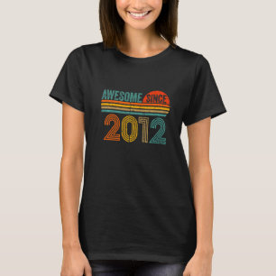 Vintage 2012  10 Years Old Men And Women 10th Birt T-Shirt