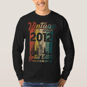 Vintage 2012 10th Birthday  10 Year Of Being Aweso T-Shirt