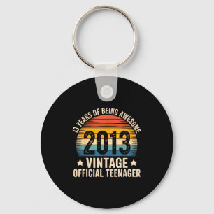 Vintage 2013 Teenager 13th Birthday 13 Yr2026  Keychain
