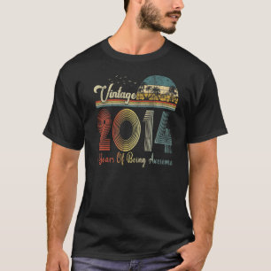 Vintage 2014 9th Birthday 9 Years Old For Boy Gir T-Shirt