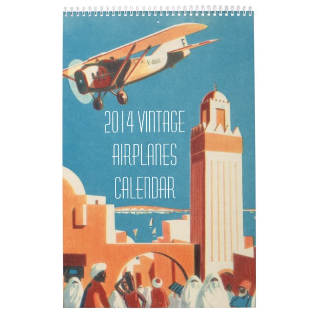 Vintage 2014 Airplanes Calendar (Cover)