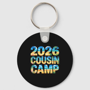 Vintage 2026 cousin camp crew reunion family trip keychain