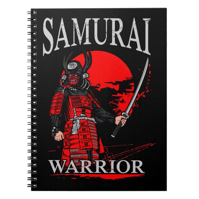 Vintage 2026 Samurai Japanese Warrior Legends Notebook (Front)