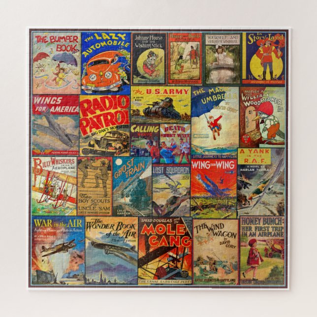 VINTAGE 20th CENTURY BOOK COLLECTION  Jigsaw Puzzle (Horizontal)