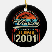 Vintage 21st Birthday June 2001 21 Year Old