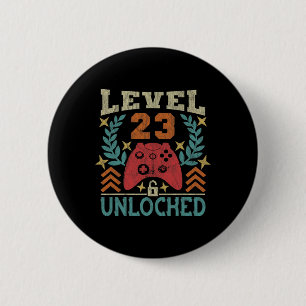 Vintage 23rd Birthday Gift 23 Year Old Boy Girl Ga 2 Inch Round Button
