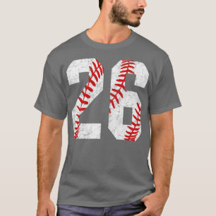 Vintage 26 Baseball Laces Baseball Mom Jersey Love T-Shirt