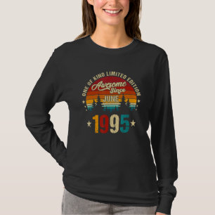Vintage 27th Birthday Awesome Since June 1995 Epic T-Shirt