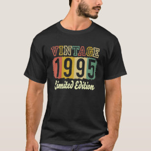 Vintage 28 Birthday Decorations Men 28th BDay 1995 T-Shirt
