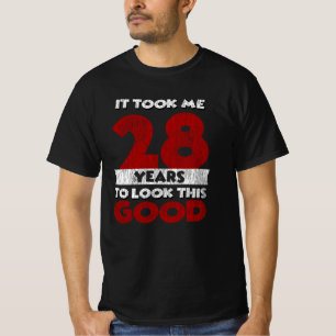 Vintage 28 Years Old Funny 28th Birthday Gift T-Shirt
