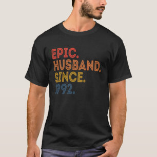 Vintage 29 Year Wedding Anniversary Epic Husband S T-Shirt