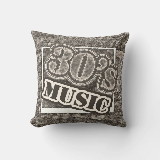 Vintage 30's Music - Pillow (Front)