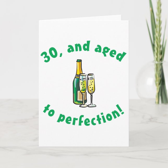 Vintage 30th Birthday Gift Card (Front)