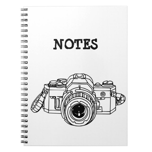 Vintage 35mm SLR Tee Notebook (Front)