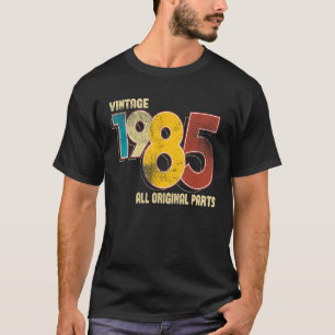 Vintage 38 Birthday Decorations Men 38th BDay 1985 T-Shirt