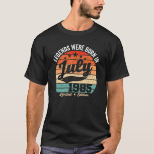 Vintage 38th Birthday Legends Were Born In July 19 T-Shirt