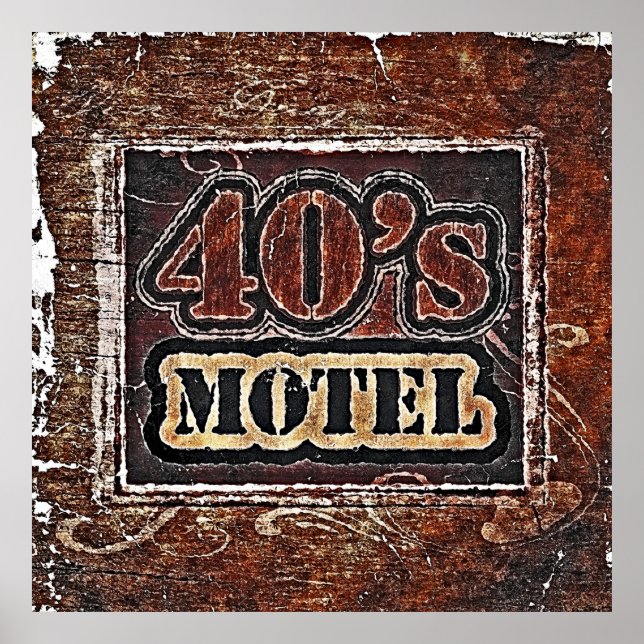 Vintage 40's Motel - Poster (Front)