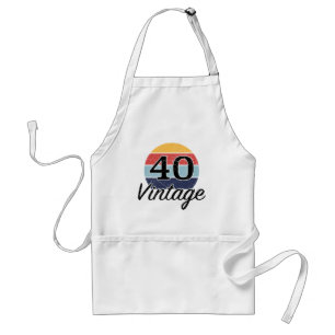 Vintage 40th Birthday Sunset Standard Apron