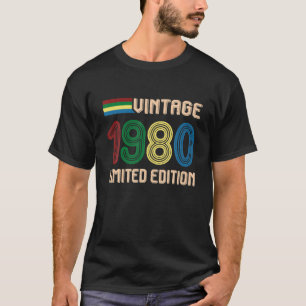 Vintage 42 Birthday Decorations 42nd BDay 1980 T-Shirt