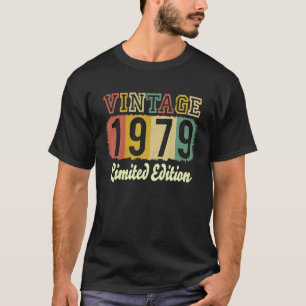 Vintage 44 Birthday Decorations Men 44th BDay 1979 T-Shirt