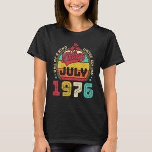 Vintage 46th Birthday Awesome Since July 1976 T-Shirt