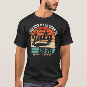 Vintage 46th Birthday Legends Were Born In July 19 T-Shirt
