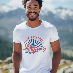 Vintage 4th of July Land Of The Free T-Shirt