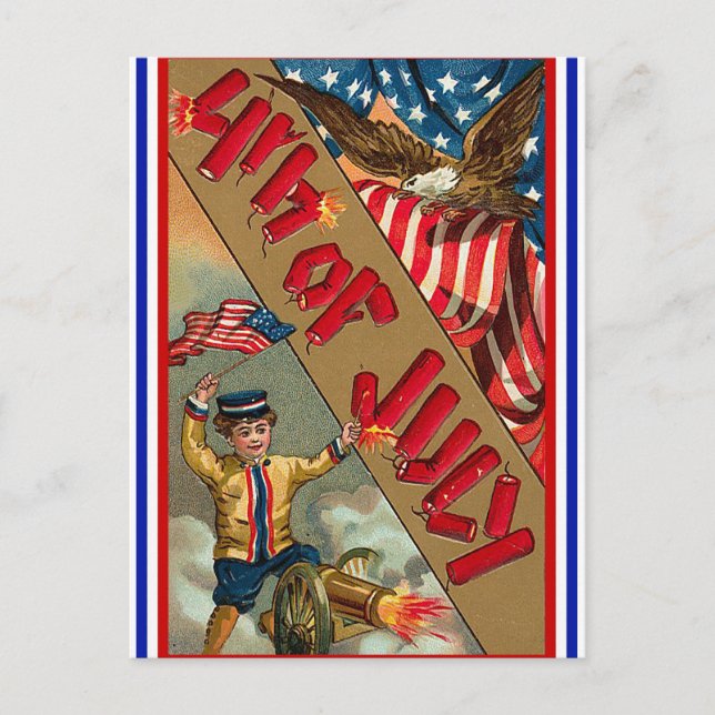 Vintage 4th of July postcards (Front)