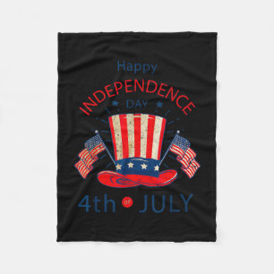 Vintage 4th of july - vintage independence day  fleece blanket