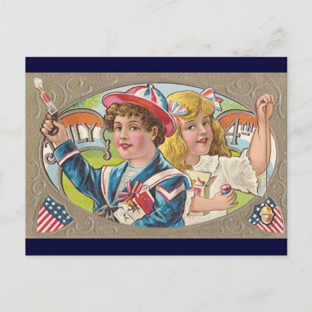 Vintage 4th postcard (Front)